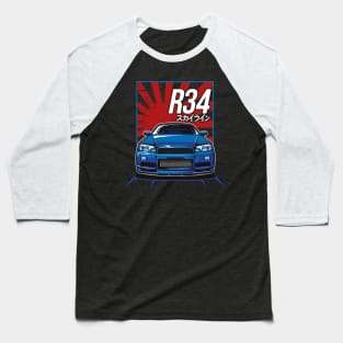 Nissan Skyline R34 Baseball T-Shirt